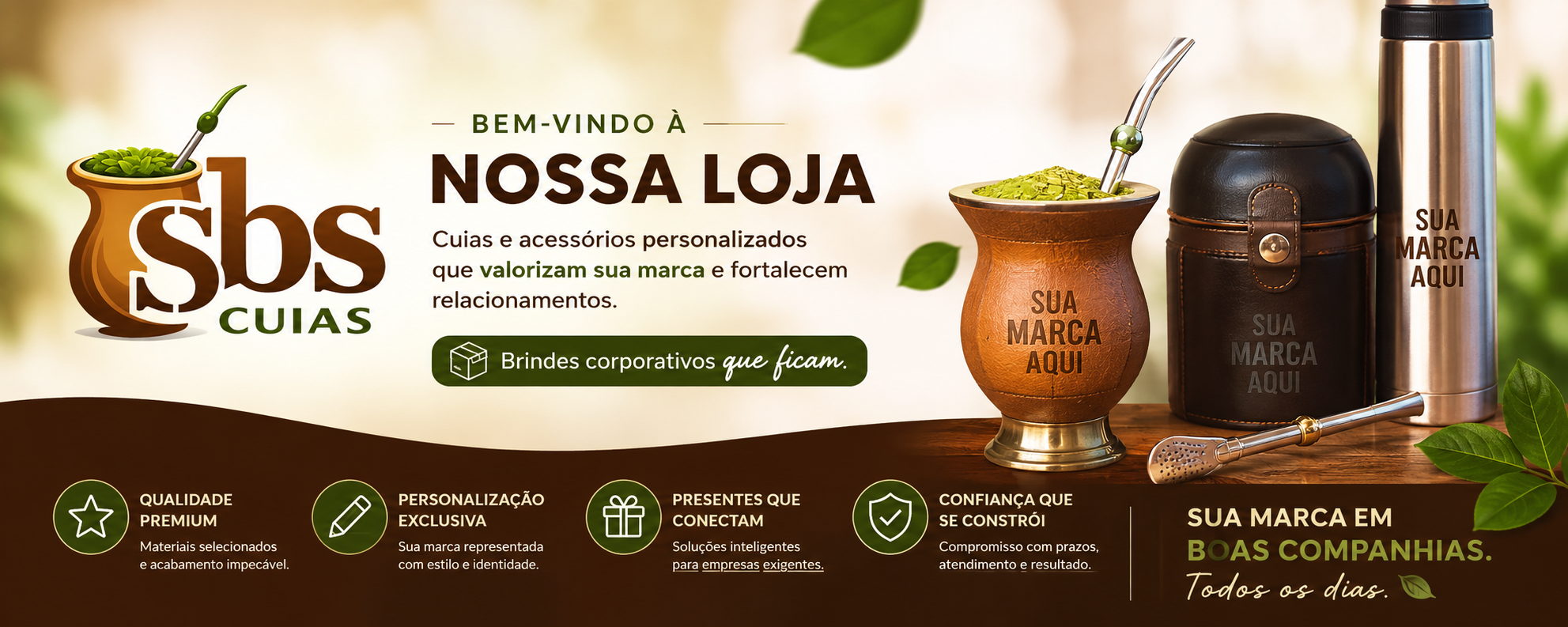 Cuia personalizada premium SBS Cuias
